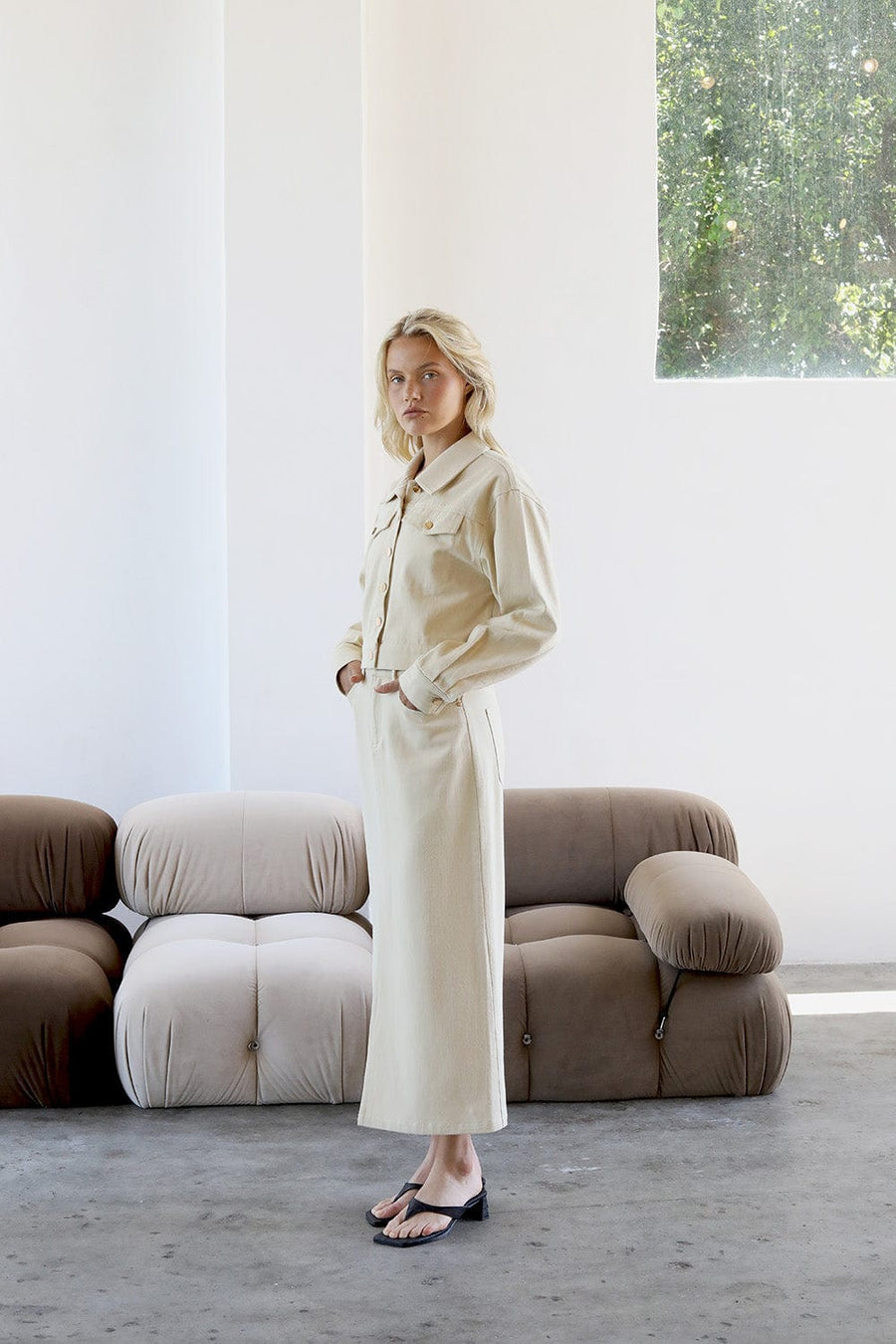 Alfie Skirt Beige | Reverie the Label | Luxury Resortwear Skirts Alfie Skirt