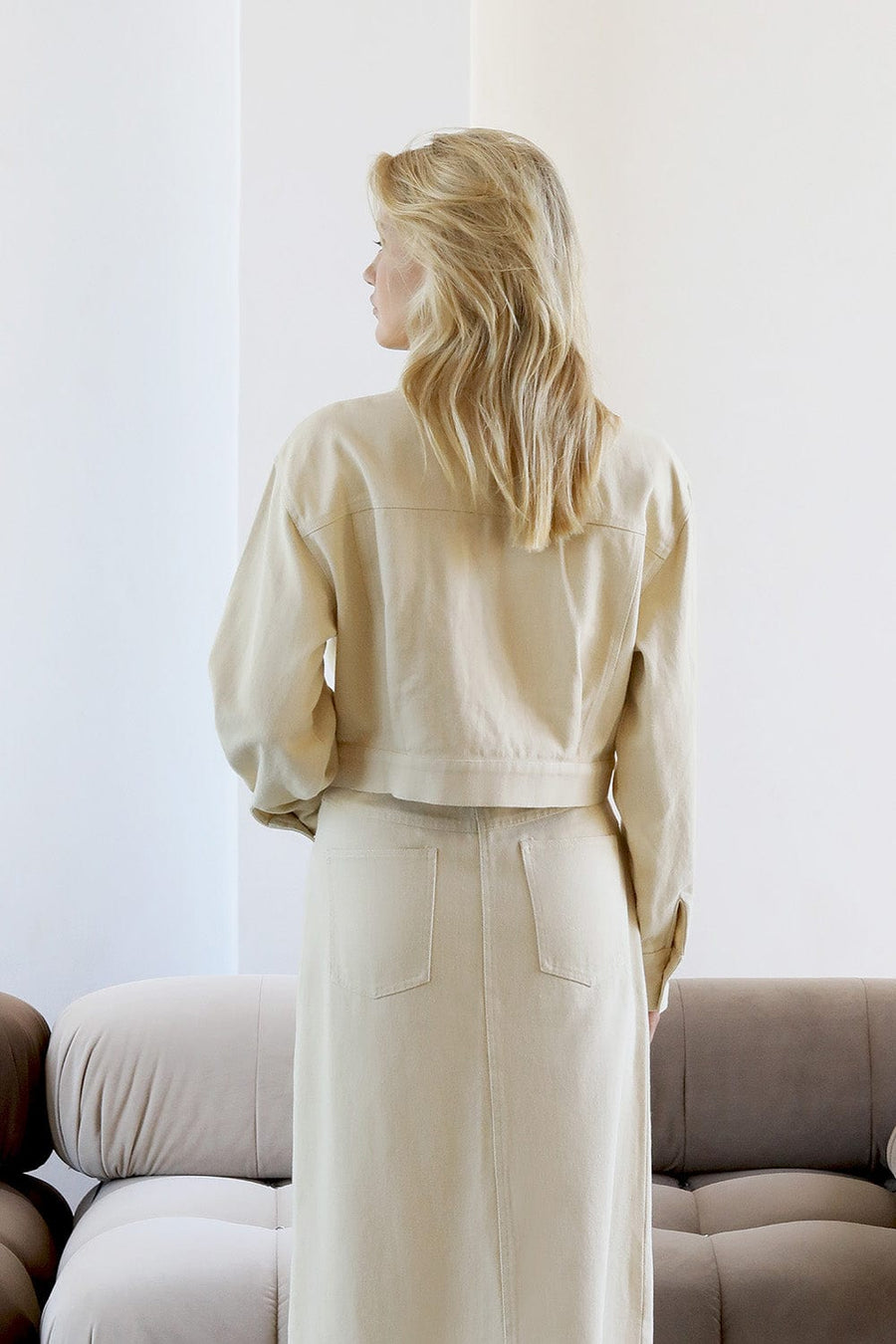 Easton Jacket Beige | Reverie the Label | Luxury Resortwear Tops Easton Jacket