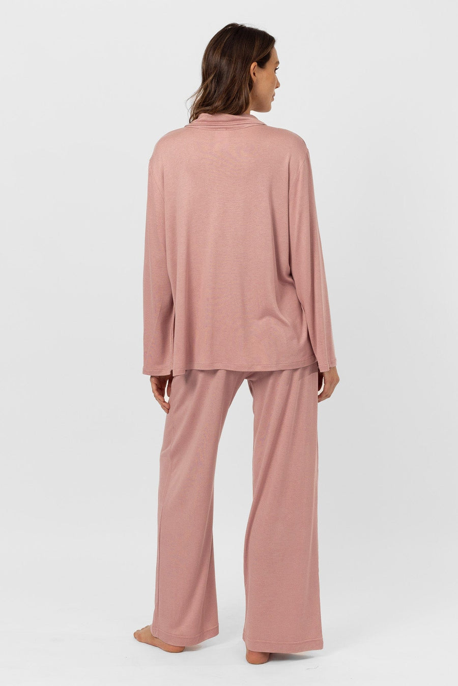 Epiphany Long Sleeve Top | Blush Pink Pyjama Tops Australia Online | Reverie the Label  TOPS Epiphany Long Sleeve Top