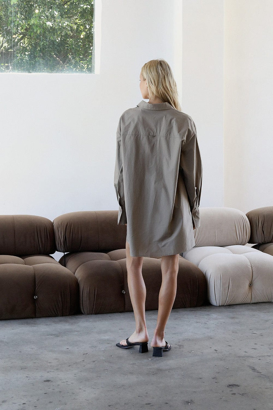 Jaida Shirt Dress Khaki | Reverie the Label | Luxury Resortwear Dresses Jaida Shirt Dress