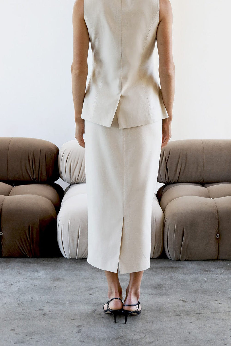 Melody Skirt Beige | Reverie the Label | Luxury Resortwear Skirts Melody Skirt