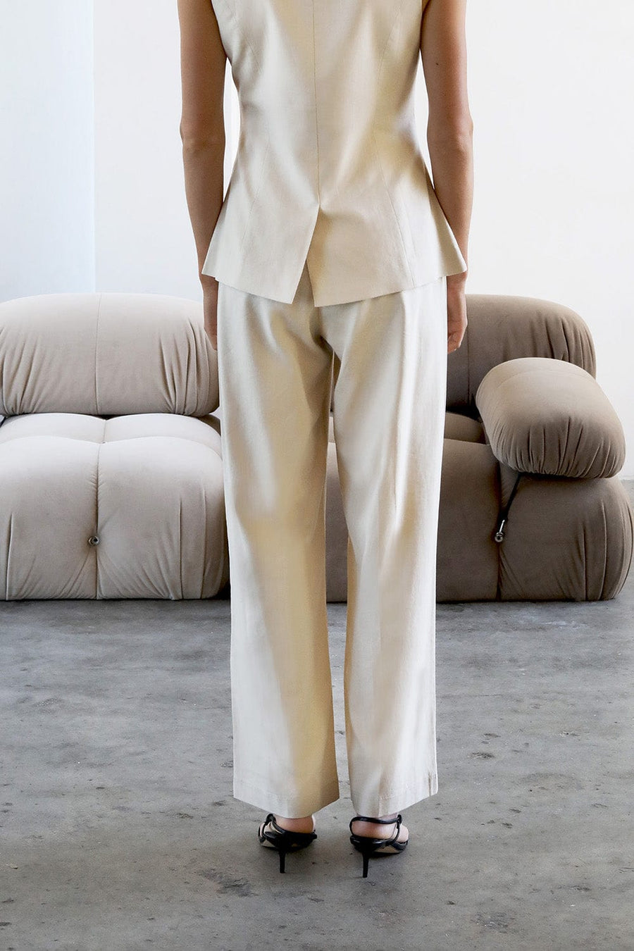 Radar Pant Beige | Reverie the Label | Luxury Resortwear Pants Radar Pant