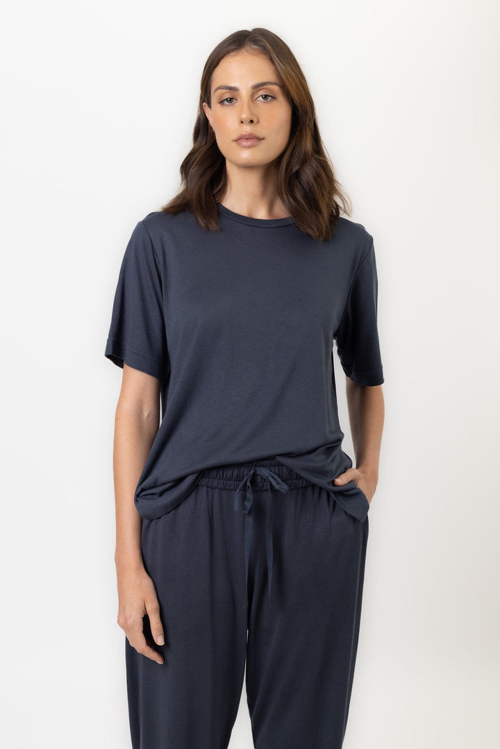 Aurora Top | Graphite Aurora Top Pajama Top Pajamas Australia Online | Reverie the Label  TIGHTS Aurora Top