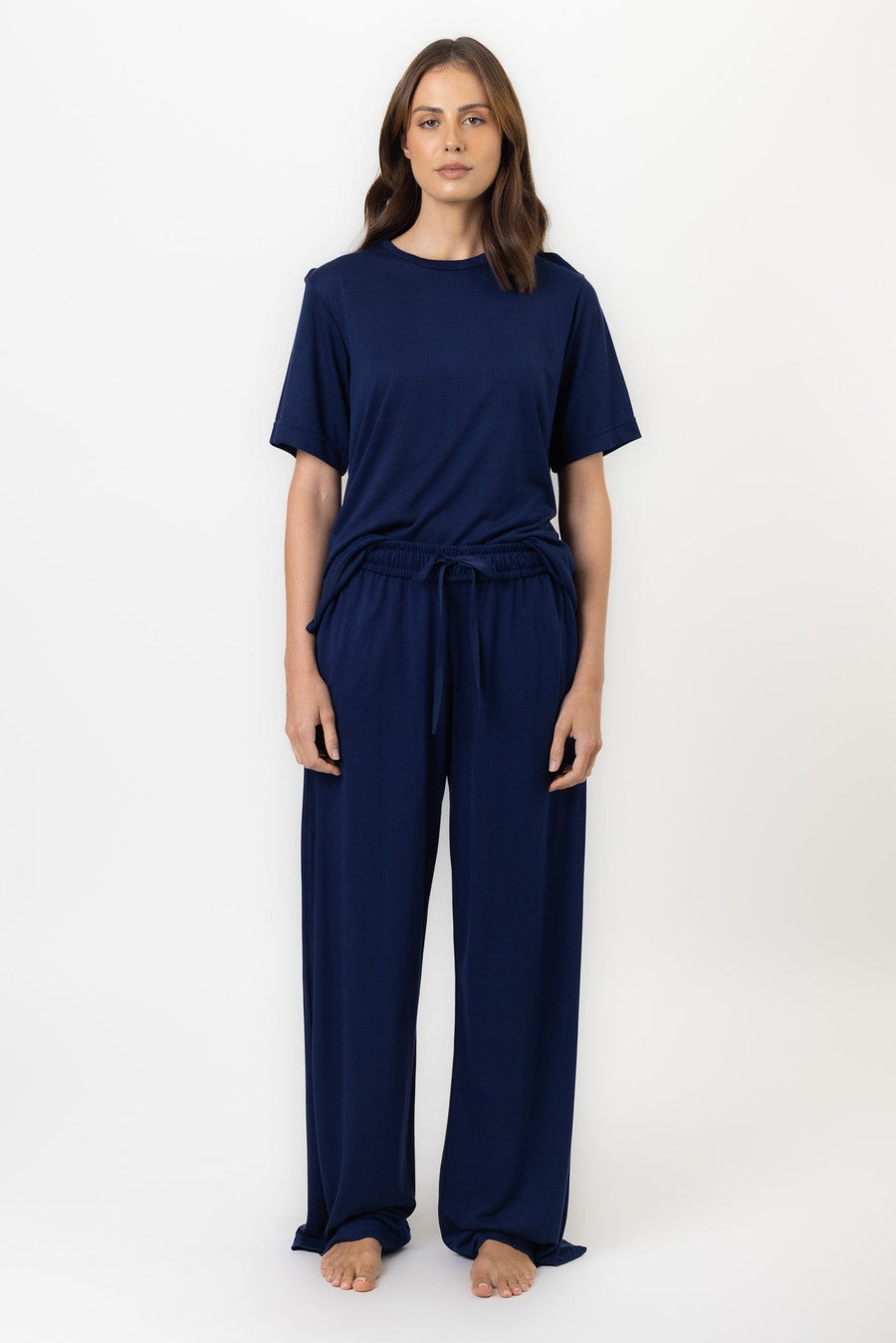 Aurora Top | Navy Aurora Top Pajama Tops Pajamas Australia Online | Reverie the Label  TIGHTS Aurora Top