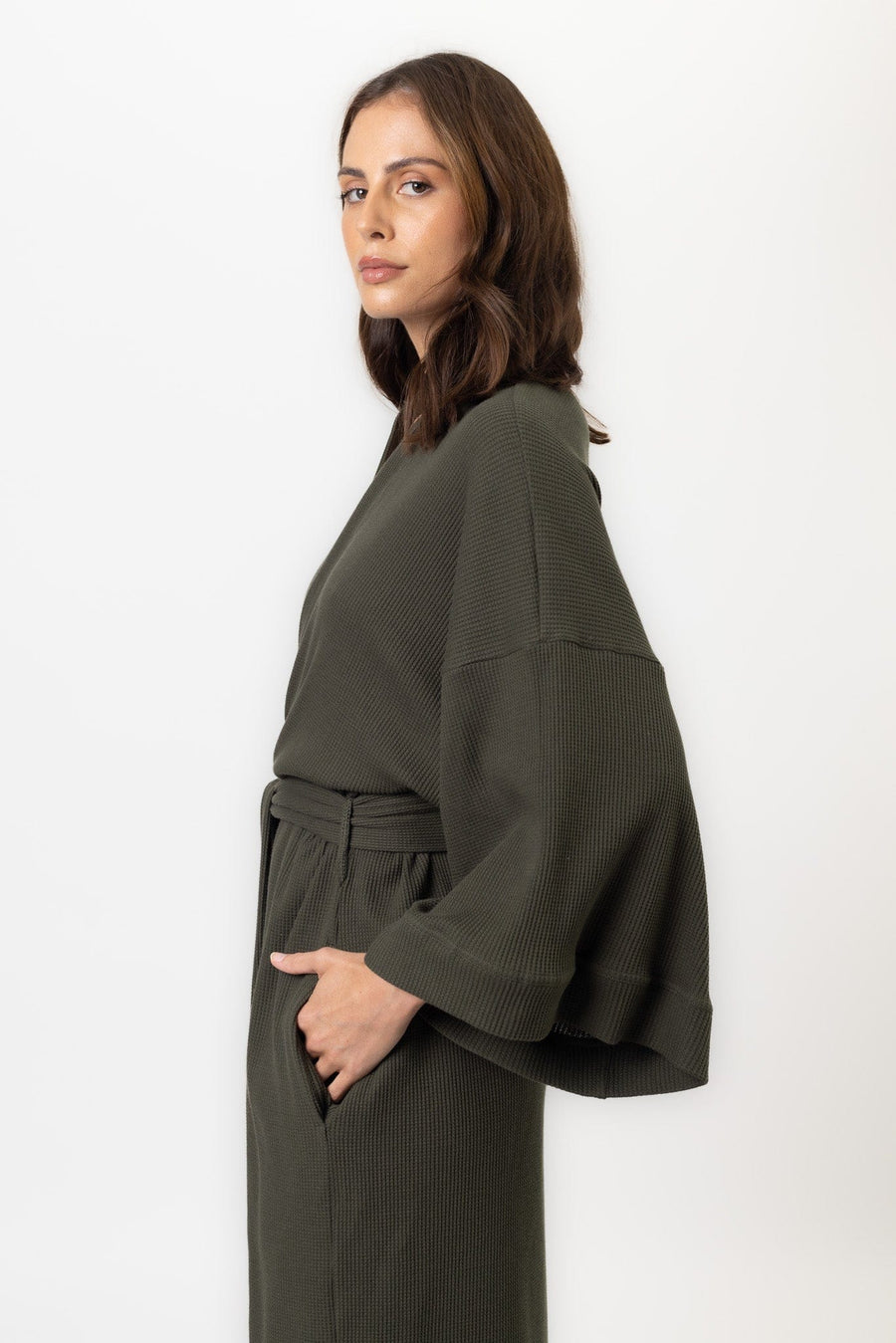 Belle Robe | Khaki Belle Robe Robes Pajamas Australia Online | Reverie the Label  TOPS Belle Robe