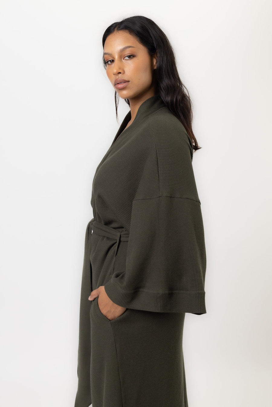 Belle Robe | Khaki Belle Robe Robes Pajamas Australia Online | Reverie the Label  TOPS Belle Robe