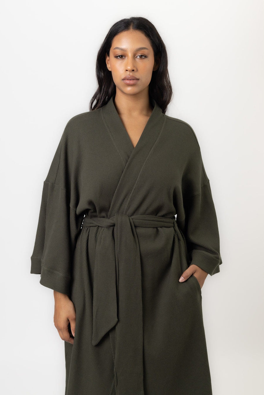 Belle Robe | Khaki Belle Robe Robes Pajamas Australia Online | Reverie the Label  TOPS Belle Robe