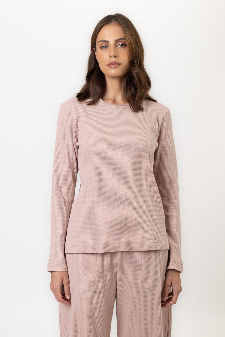 Blithe Top | Dusty Pink Blithe Top Tops Pajamas Australia Online | Reverie the Label  TOPS Blithe Top