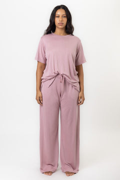 Deanna Pant | Blush Pink Pants Pajamas Australia Online | Reverie the Label  BOTTOMS Deanna Pant