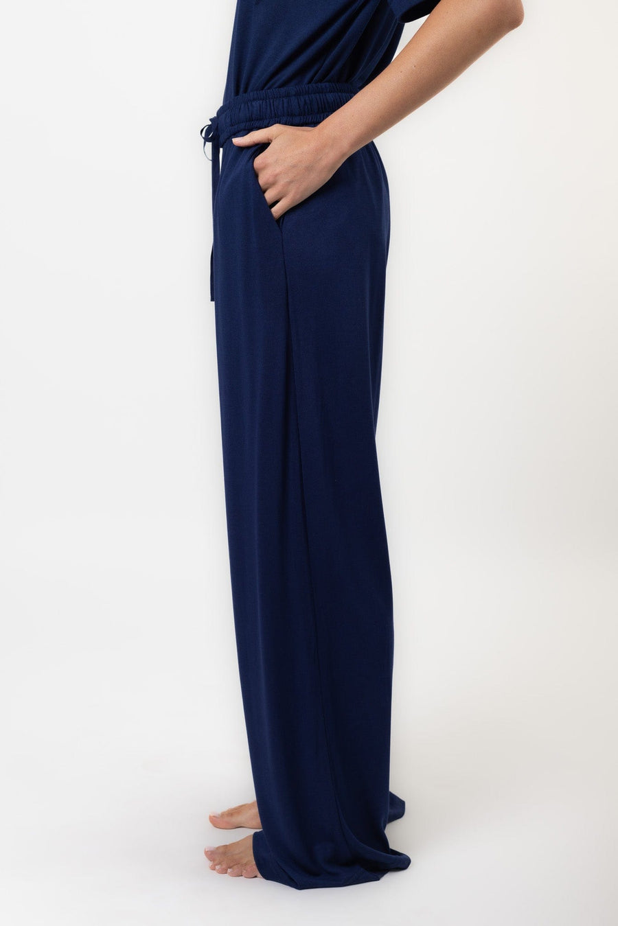 Deanna Pant | Navy Deanna Pant Pants Pajamas Australia Online | Reverie the Label  BOTTOMS Deanna Pant