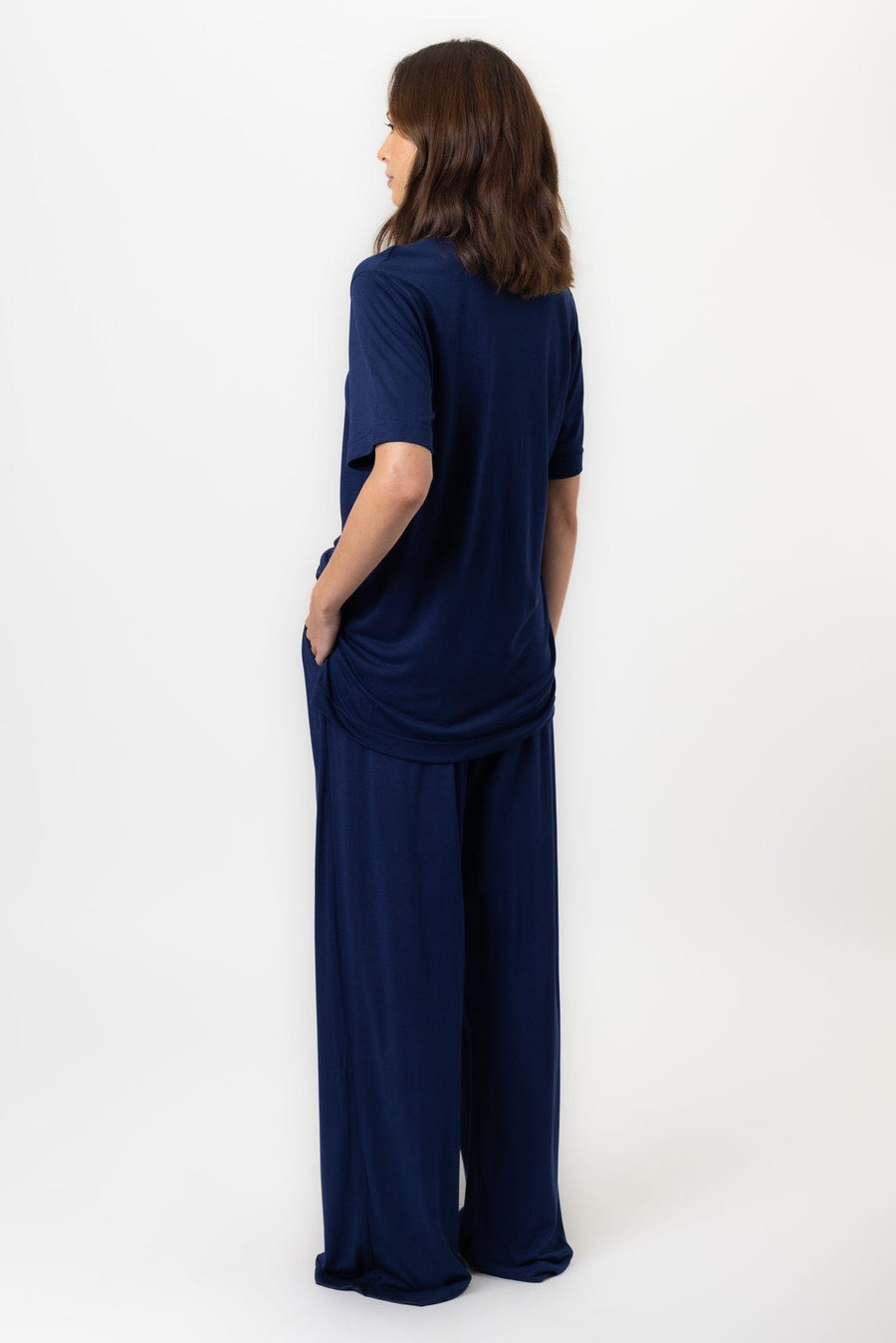 Deanna Pant | Navy Deanna Pant Pants Pajamas Australia Online | Reverie the Label  BOTTOMS Deanna Pant