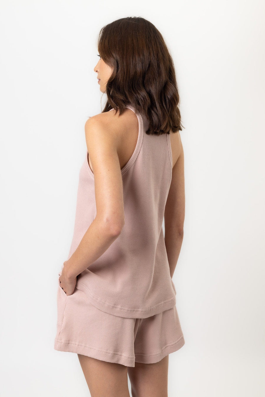 Fleur Tank | Dusty Pink Fleur Tank Tanks Pajamas Australia Online | Reverie the Label  TOPS Fleur Tank