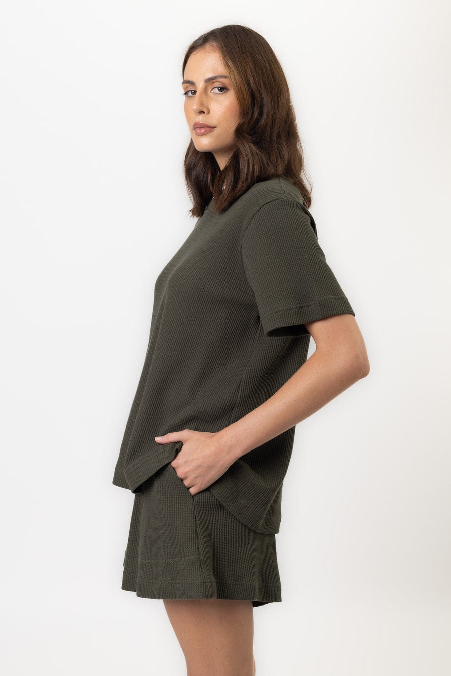 Lush Top | Khaki Lush Top Tops Pajamas Australia Online | Reverie the Label  TOPS Lush Top