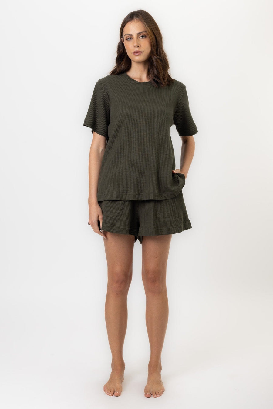 Lush Top | Khaki Lush Top Tops Pajamas Australia Online | Reverie the Label  TOPS Lush Top