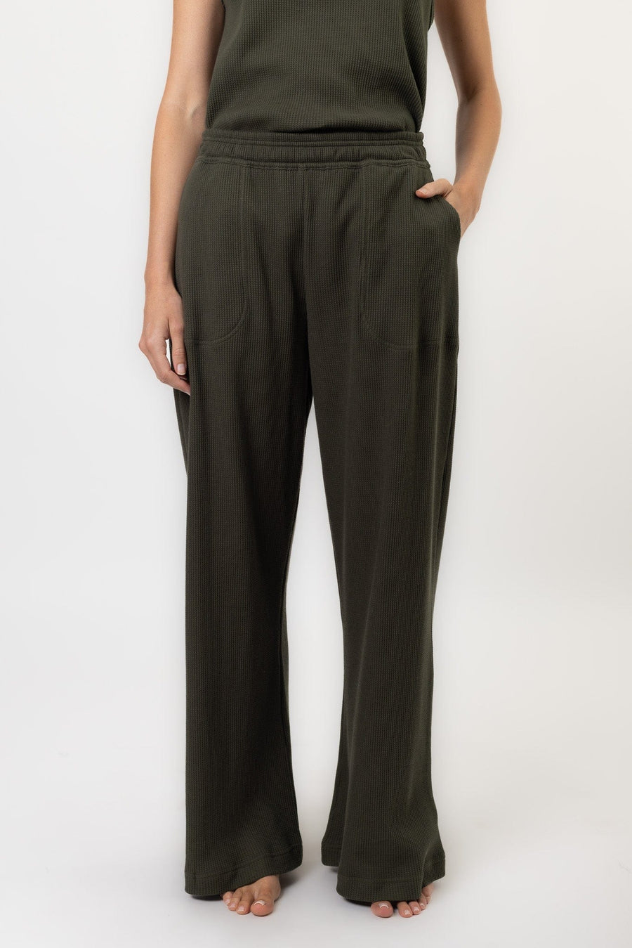 Melodic Pant | Khaki Melodic Pant Lounge Pants Pajamas Australia Online | Reverie the Label  BOTTOMS Melodic Pant