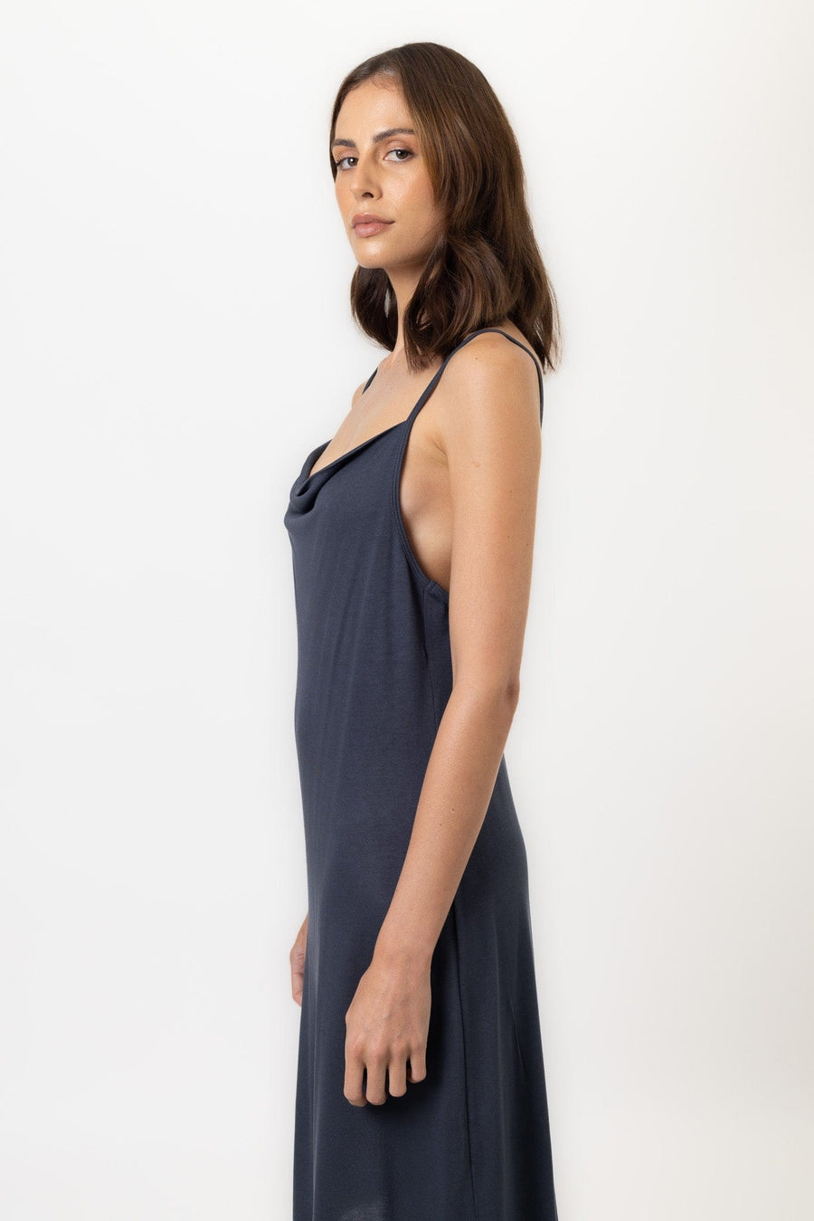 Sienna Nightdress | Graphite Sienna Nightdress Nightdresses Pajamas Australia Online | Reverie the Label DRESS Sienna Nightdress