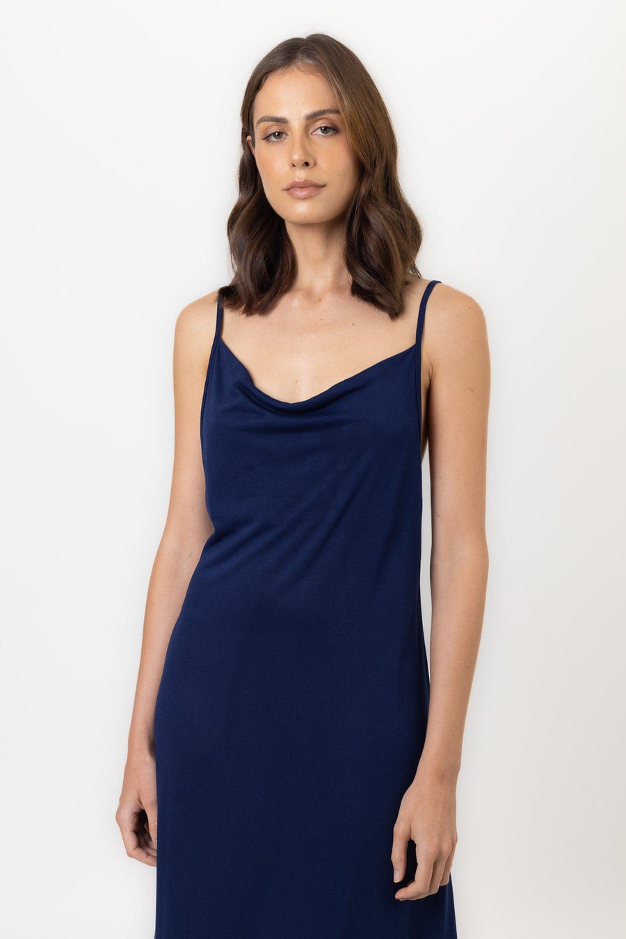 Sienna Nightdress | Navy Sienna Night Dress Night Dresses Pajamas Australia Online | Reverie the Label  DRESS Sienna Nightdress