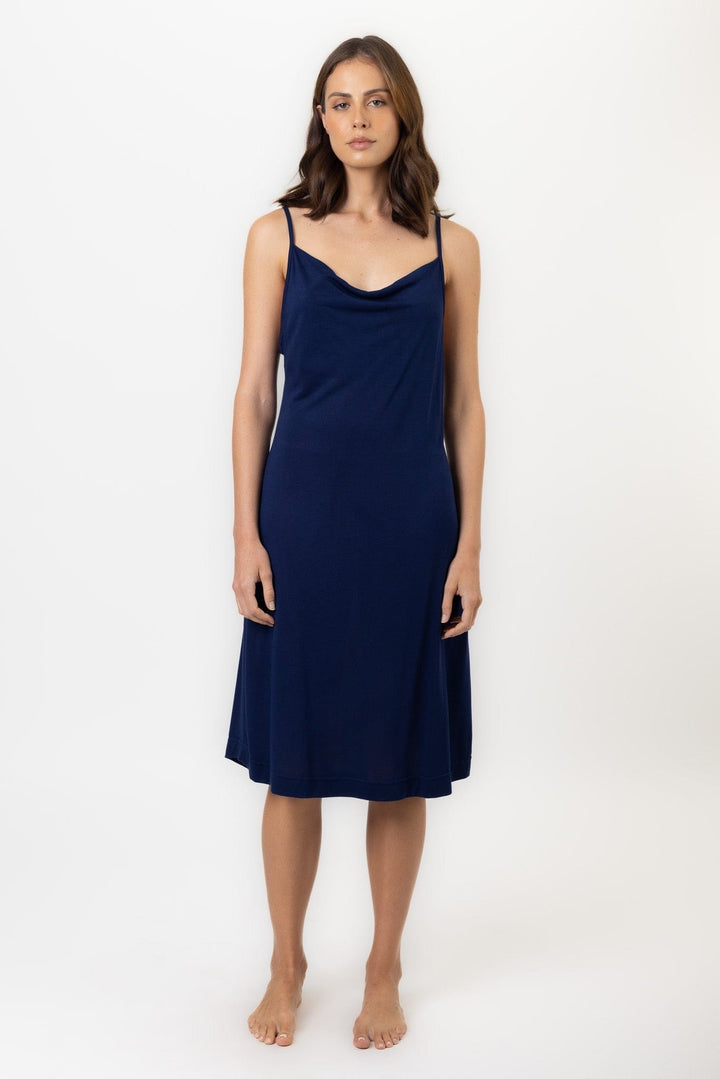 Sienna Nightdress | Navy Sienna Night Dress Night Dresses Pajamas Australia Online | Reverie the Label  DRESS Sienna Nightdress