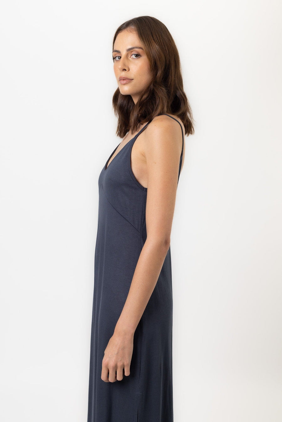 Susanna Nightdress | Graphite Nightdress Nightdresses Pajamas Australia Online | Reverie the Label  DRESS Susanna Nightdress