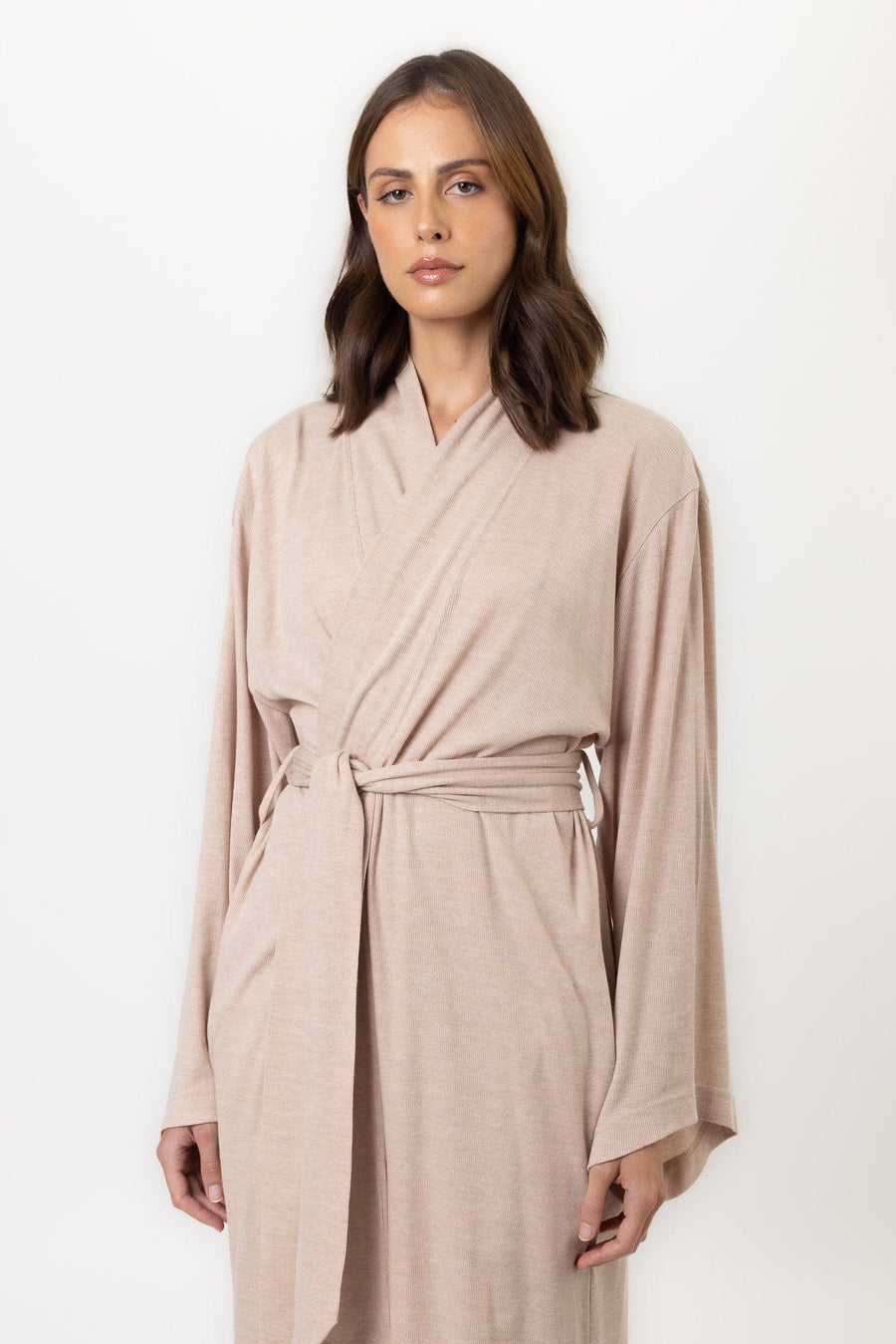 Theodore Robe  | Beige Theodore Robe Lounge Shorts Pajamas Australia Online | Reverie the Label  TOPS Theodore Robe