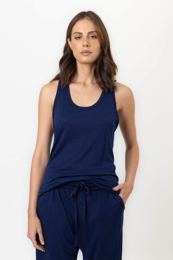 Twilight Top | Navy Twilight Top Tops Pajamas Australia Online | Reverie the Label  TOPS Twilight Top